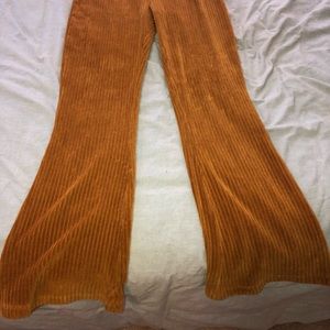 Velvet flare pants